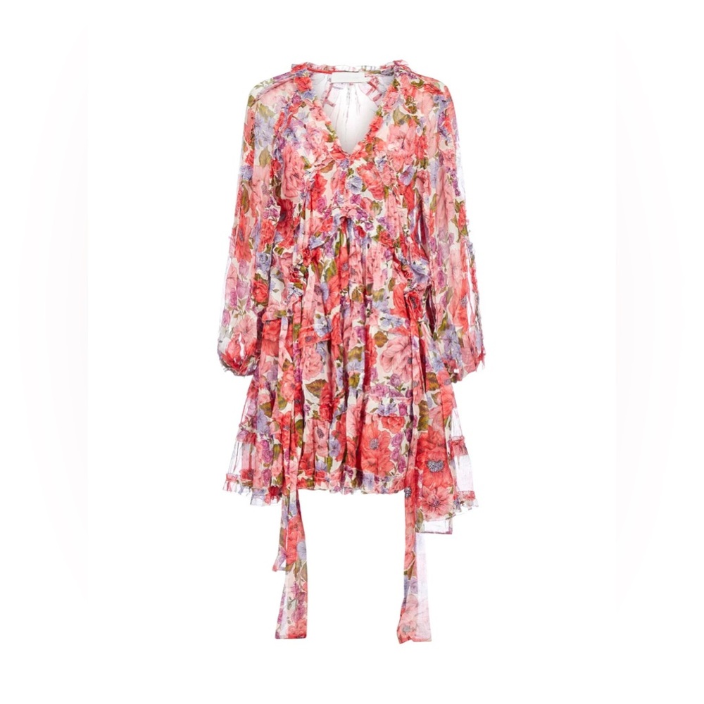 Zimmermann Poppy Frill Billow Mini Dress